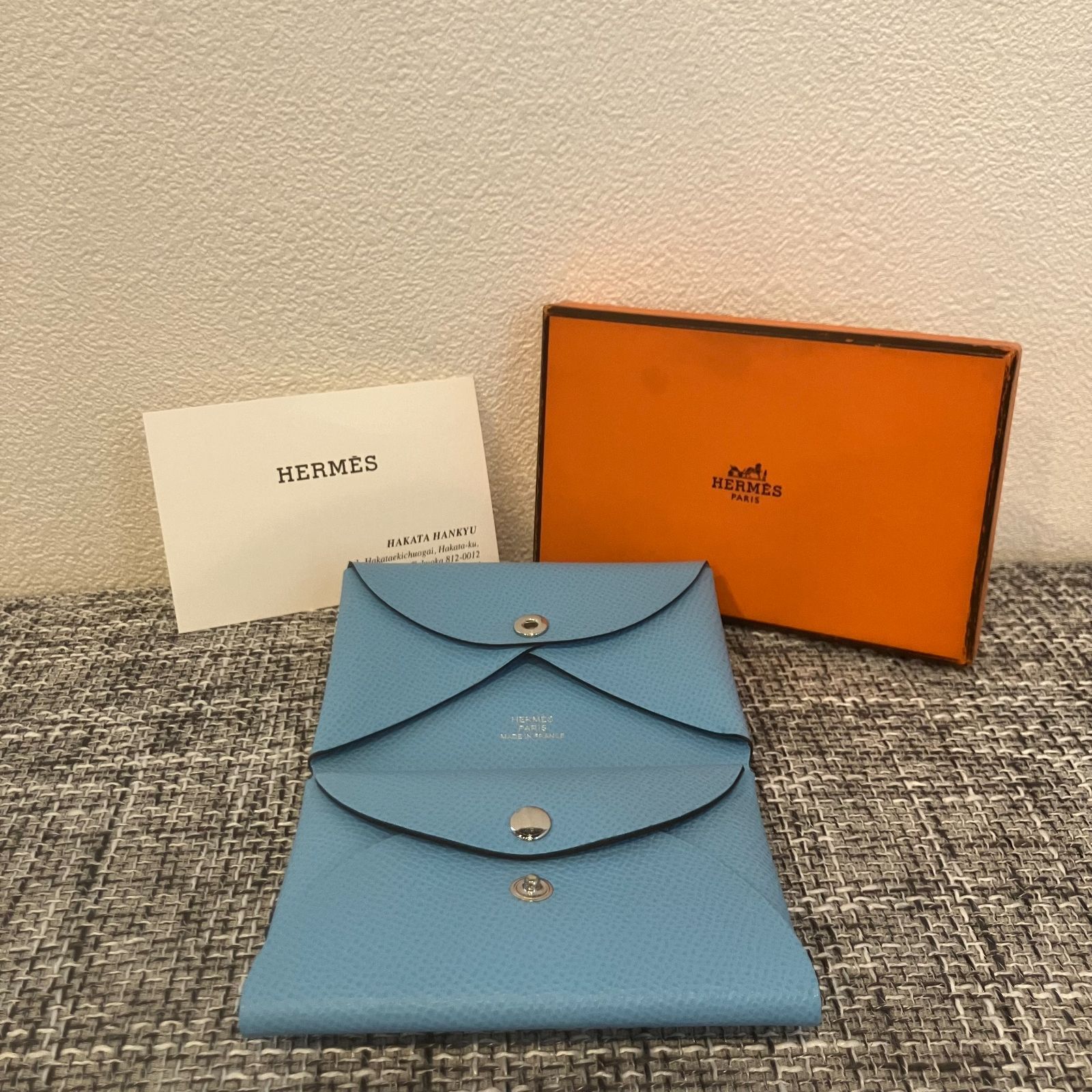 【最終値下げ/未使用品】HERMES カルヴィデュオ 2023AU新色 新品未使用》HERMES カルヴィデュオ カードケース コインケース