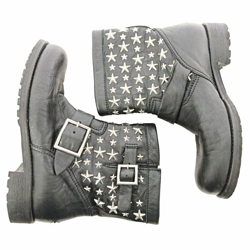 ジミーチュウ JIMMY CHOO 日本限定 スタースタッズ レザー
