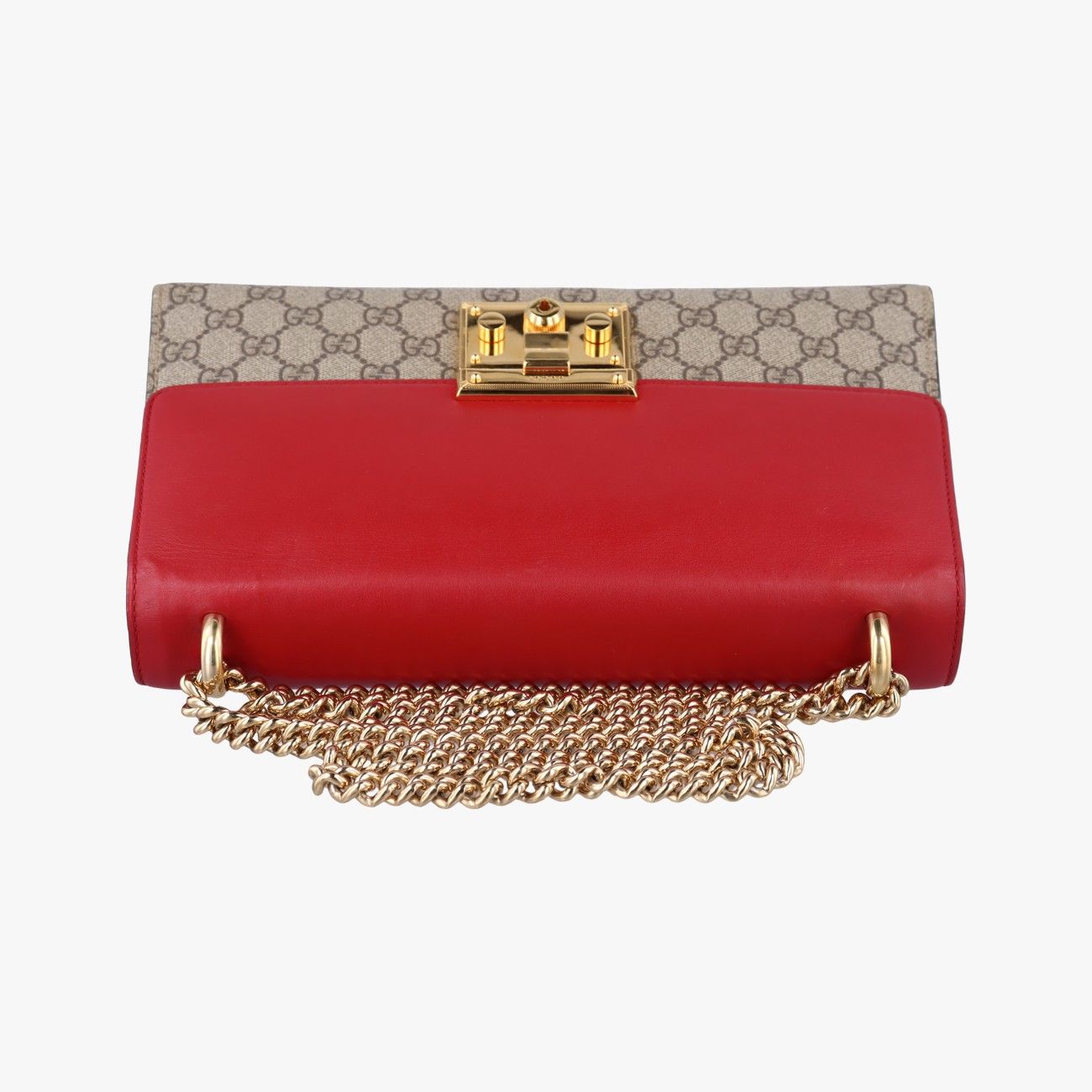 グッチGucciパドロックベージュ×レッド×マルチ PVCコーティングキャンバス×レザー409486B019089421