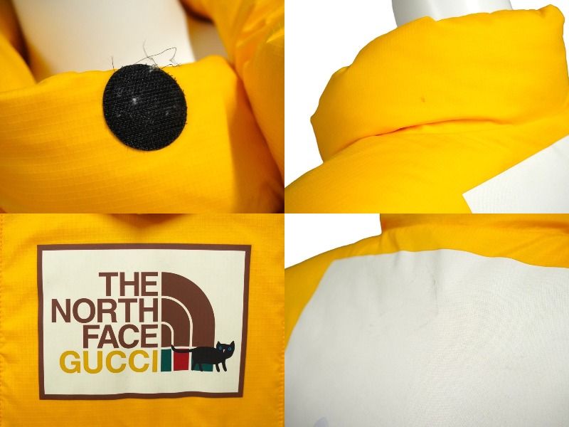 GUCCI×THE NORTH FACE グッチ×ザノースフェイス ダウンベスト イエロー