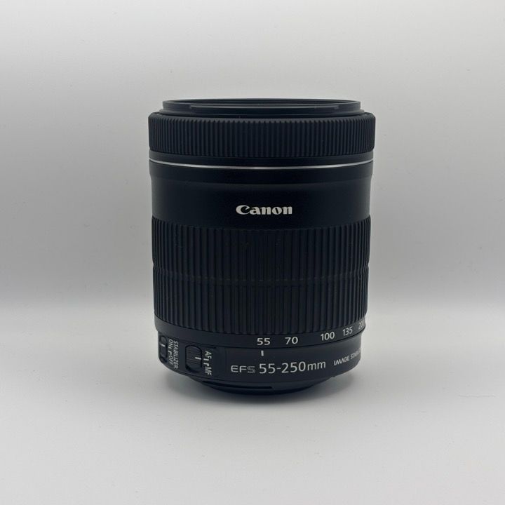 美品✨Canon EF-S 55-250mm IS STM✨手ブレ補正 静音AF 美品】Canon EF-S 55-250mm F4-5.6 IS STM 望遠ズームレンズ｜手ブレ