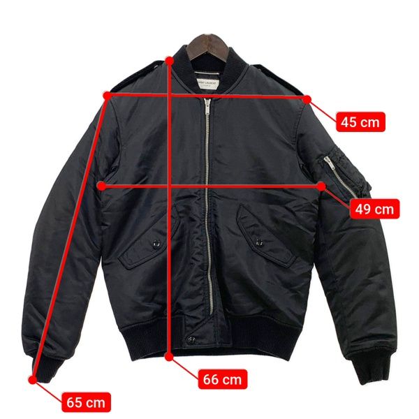 サンローランフライトジャケットブラック46ボンバージャケットブルゾン