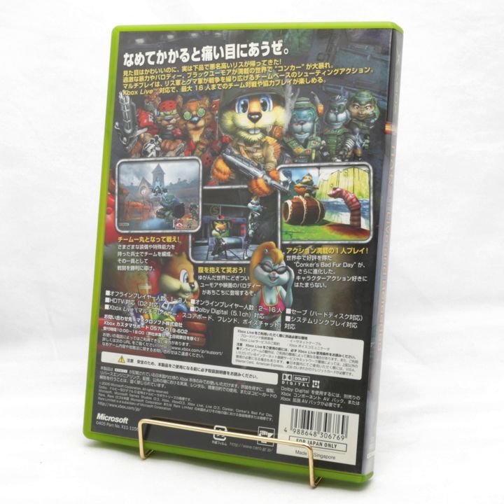 初代Xbox用ソフト Conker Live and Reloaded XBOX コンカー Live and Reloaded