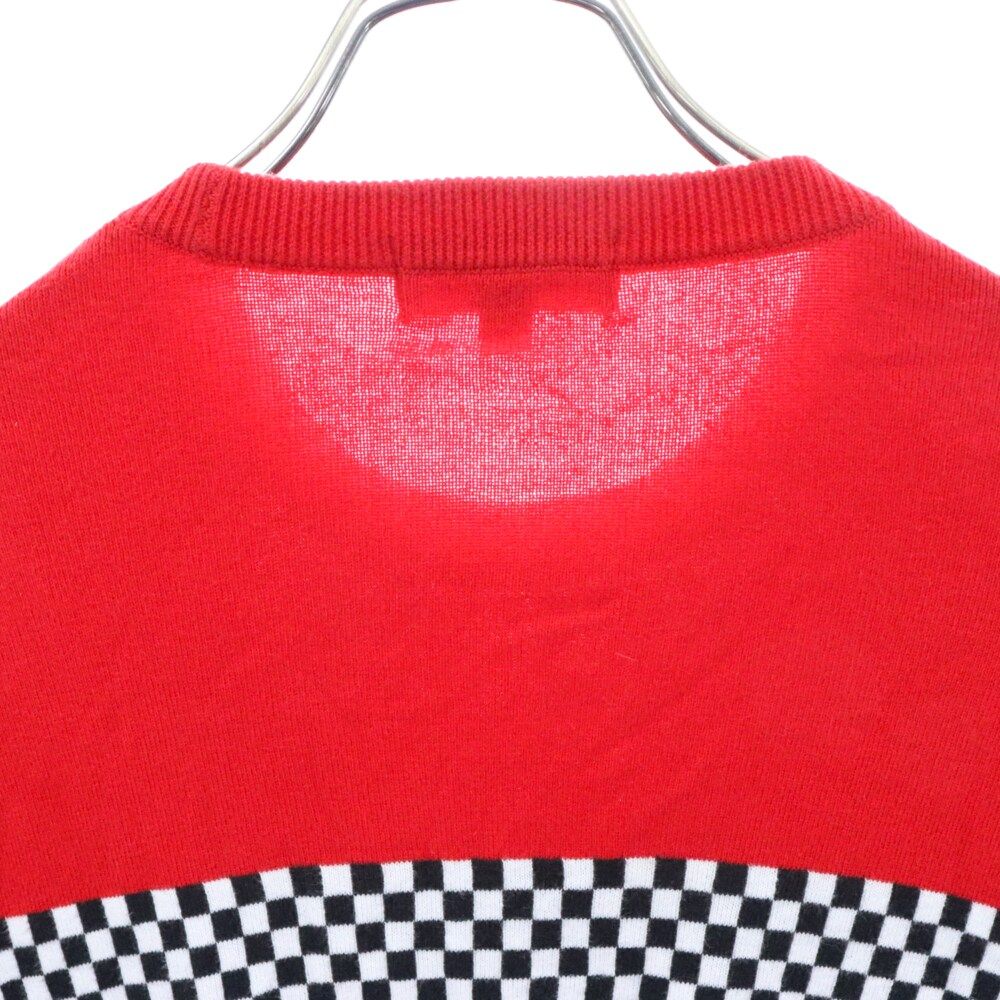 SUPREME (シュプリーム) 18SS Checkered Panel Crewneck Sweater ...