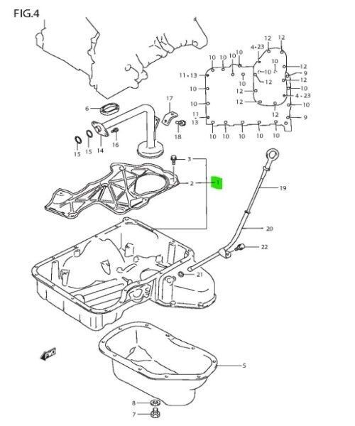 スズキ 純正 エスクード オイルアッパ パンセット Pan set oil upper 11500-85813-000 SUZUKI Genuine JDM メーカー純正品