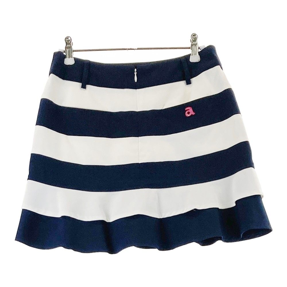 サイズ：38 ARCHIVIO アルチビオ インナー付 スカート ボーダー柄