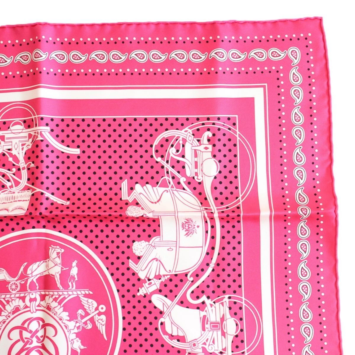 エルメス カレ55 シルクスカーフ エクスリブリス（シワあり） HERMES エルメス カレ 55 スカーフ バンダナ エクスリブリス シルク100