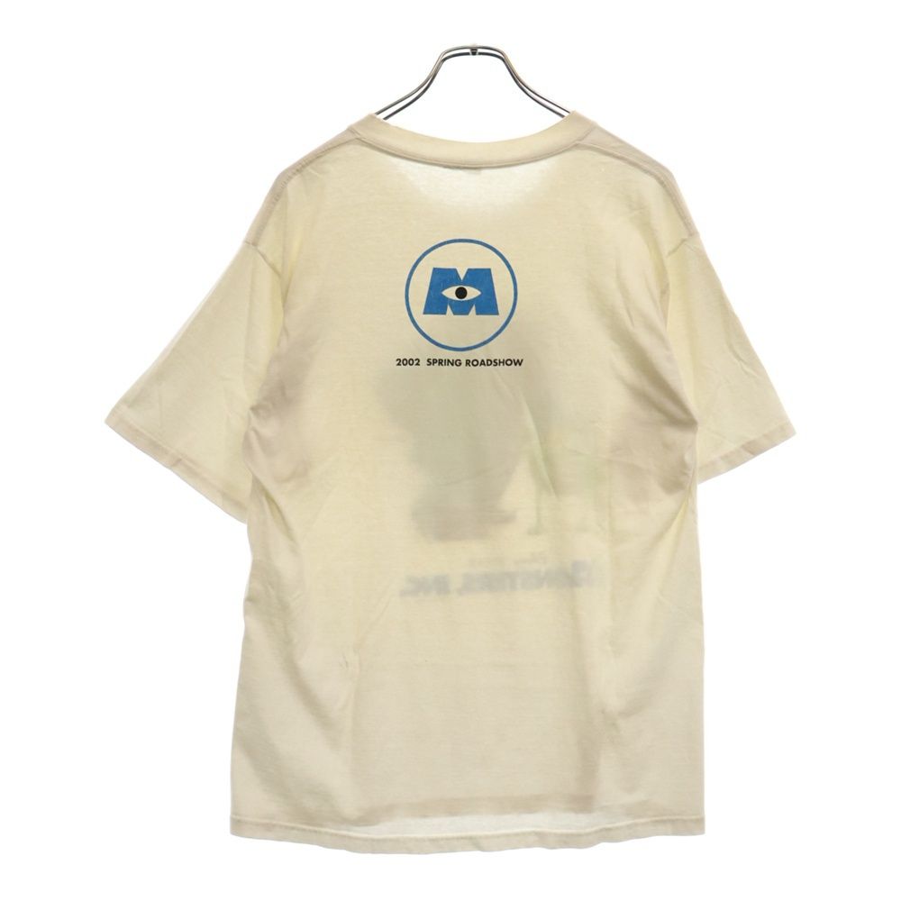 VINTAGE (ヴィンテージ) 00s Disney monsters inc ディズニー モンスターズインク フロントプリント半袖Tシャツ ホワイト