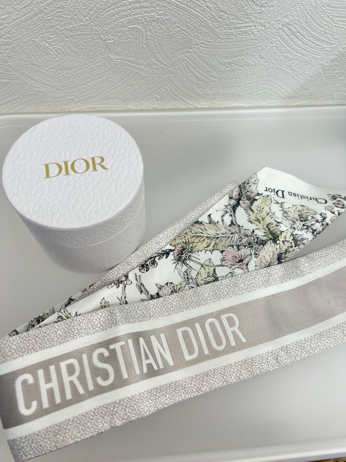 【未使用】ディオール　スカーフ　ミッツァ　箱付き 新品未使用】Dior ディオール ミッツァ スカーフ／ツイリー