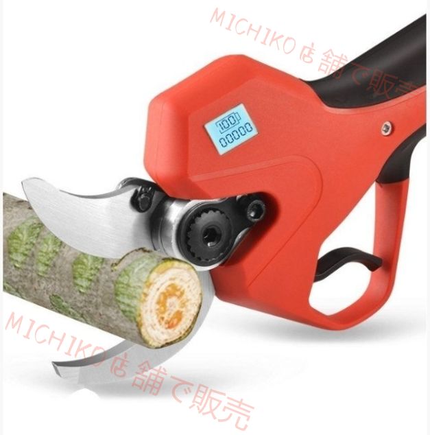 新型電動ハサミ 充電式 切断直径40mm 庭木 枝切り 果樹用 電線 ケーブルなど 剪定鋏 電池2個 HRDEVELOPMENT_JP