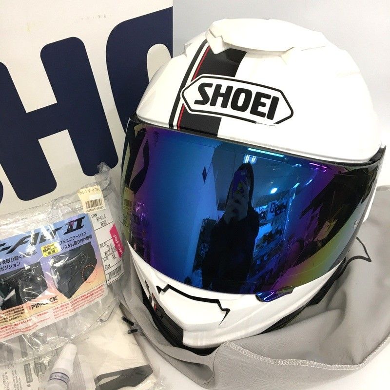 SHOEI GT-Air2 REDUX TC-6 フルフェイスヘルメット 除菌消臭済 ホワイト ブラック XLサイズ オートバイ ツーリング ライディング バイカー ショウエイ バイク用品TA1901