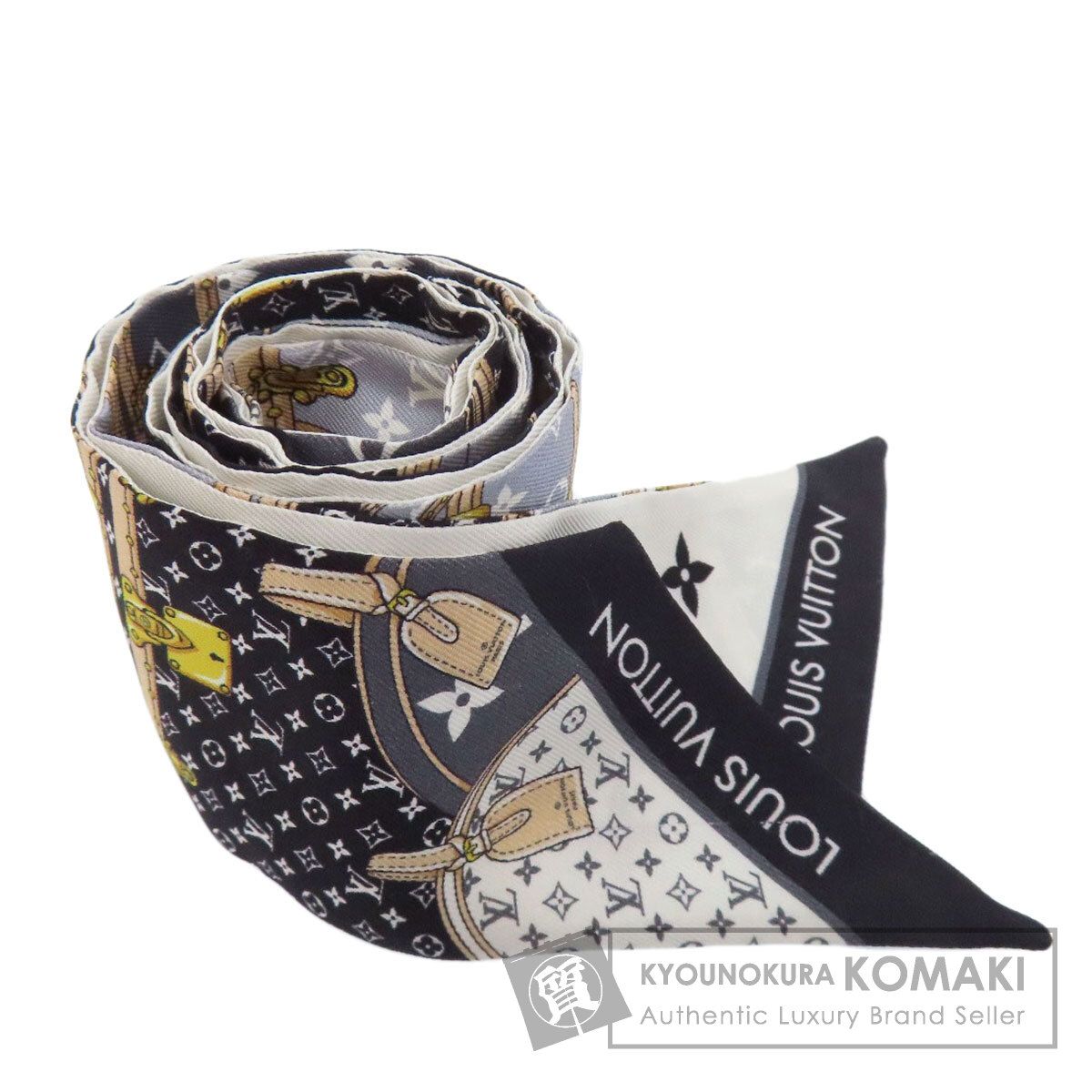 LOUIS VUITTON ルイヴィトン M76442 バンドーBB レッツ ゴー スカーフ シルク レディース