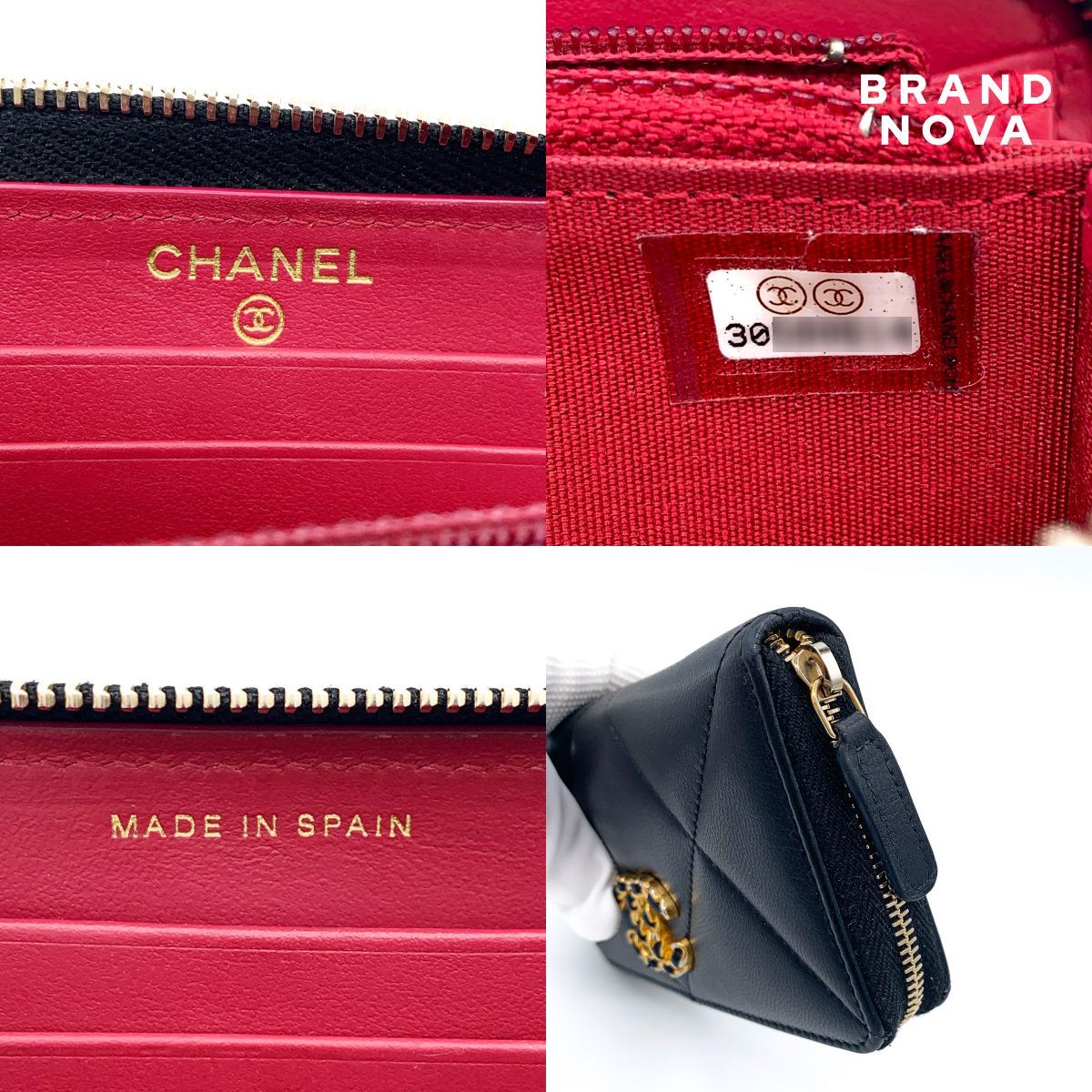 CHANEL シャネル 19 ミディアム ジップウォレット ココマーク CHANEL シャネル 19 ミディアム ジップウォレット ココマーク