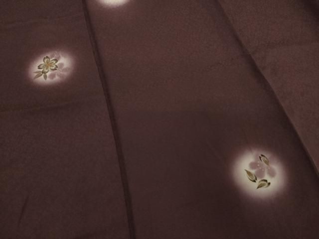 平和屋着物○訪問着 刺繍 瓢箪 短冊蔦の葉文 蛍暈し