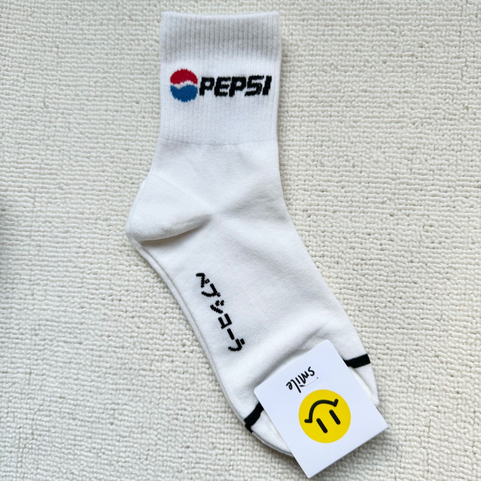 【 靴下 🧦 3足セット 🧦】　 🥤コカ・コーラ　🥤ペプシ　🥤ドクターペッパー　　韓国　ロゴ　靴下　パロディ　ソックス　レディースソックス　ミドル丈　/ 韓国　かわいい　　韓国ファッション　　韓国雑貨