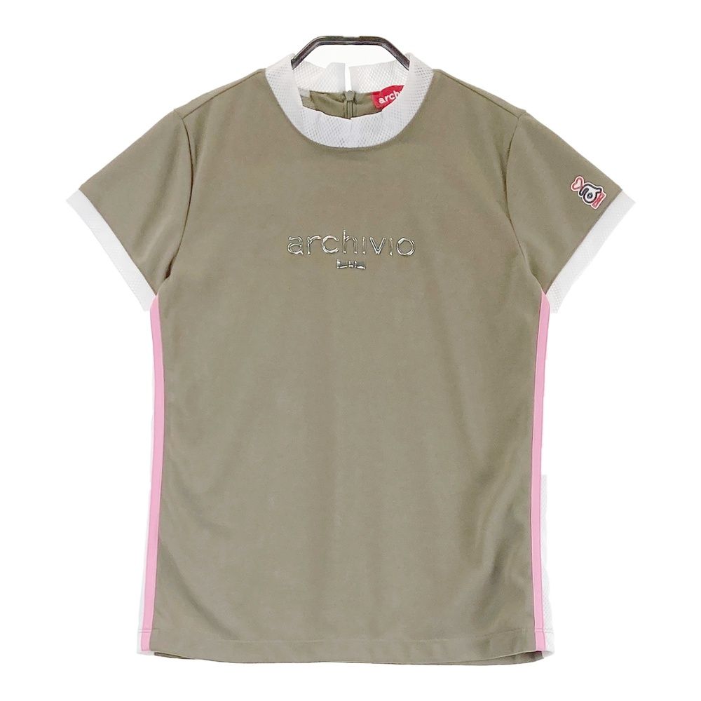 サイズ：36 ARCHIVIO アルチビオ モックネック 半袖Tシャツ