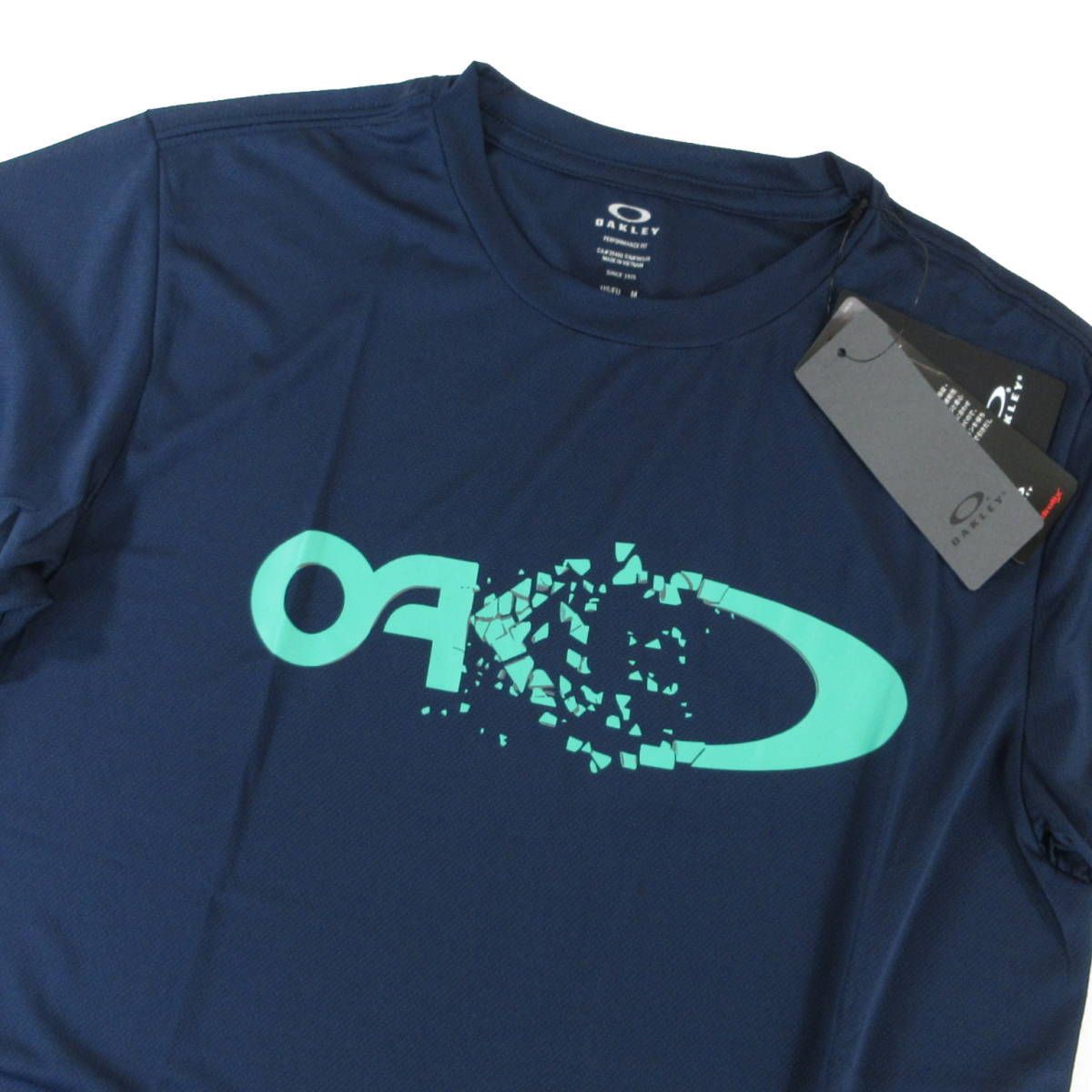 新品 OAKLEY オークリー 吸汗速乾 通気性 ENHANCE MESH SS TEE 11.0  エンハンス メッシュ 半袖 Tシャツ 紺 402425