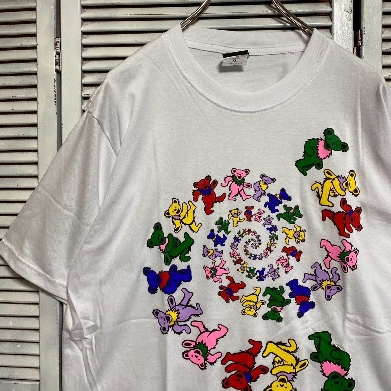 ◉ グレイトフルデッド ダンシングベア デッドベア GRATEFUL DEAD T 白