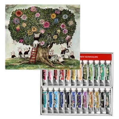 7営業日以内発送 ホルベイン画材 83441 ヒグチユウコ 透明水彩絵具 5ml XW441 24色セット 沖縄離島販売不可