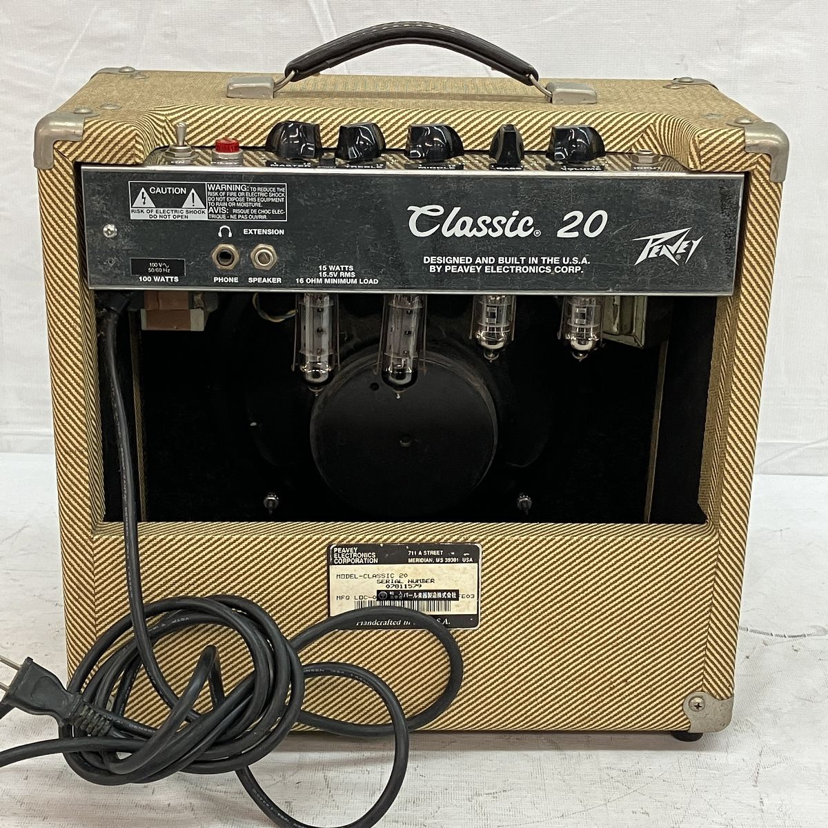 PEAVEY CLASSIC 20 真空管 ギター アンプ 音響機器 オーディオ クラシック ピーヴィー 中古 C9122659 - メルカリ