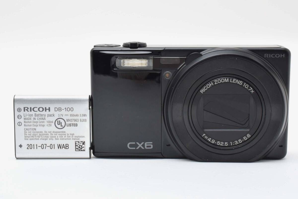 ☆良品☆ リコー RICOH CX6 ブラック コンパクトデジタルカメラ
