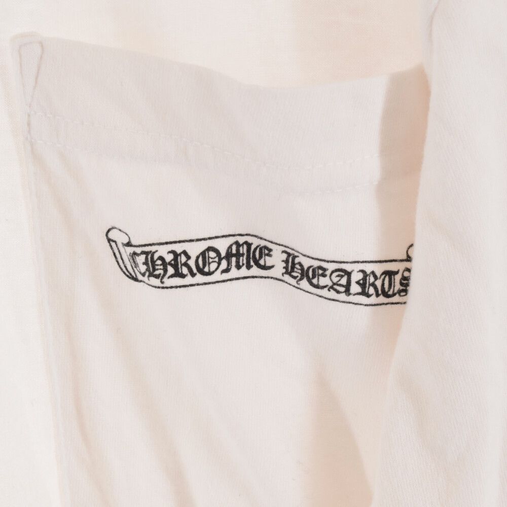 CHROME HEARTS (クロムハーツ) MLTCOL CEM CRS LS マルチセメタリークロスプリント長袖Tシャツ カットソー ホワイト -  メルカリ