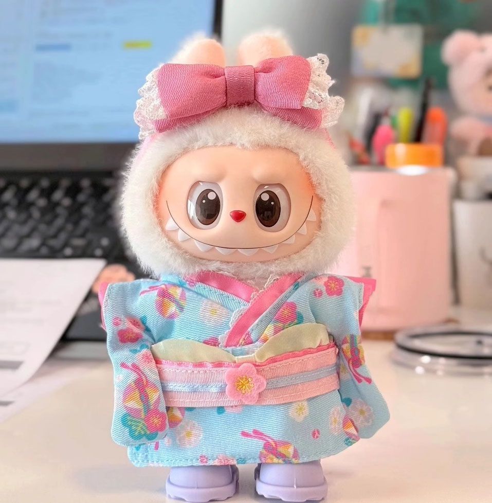 新品ラブブコスチュームLABUBU ラブブ　ぬい服　着せ替え服 5点 ラブブ コスチューム LABUBU ぬい服 ラブブ着せ替え服 黒白