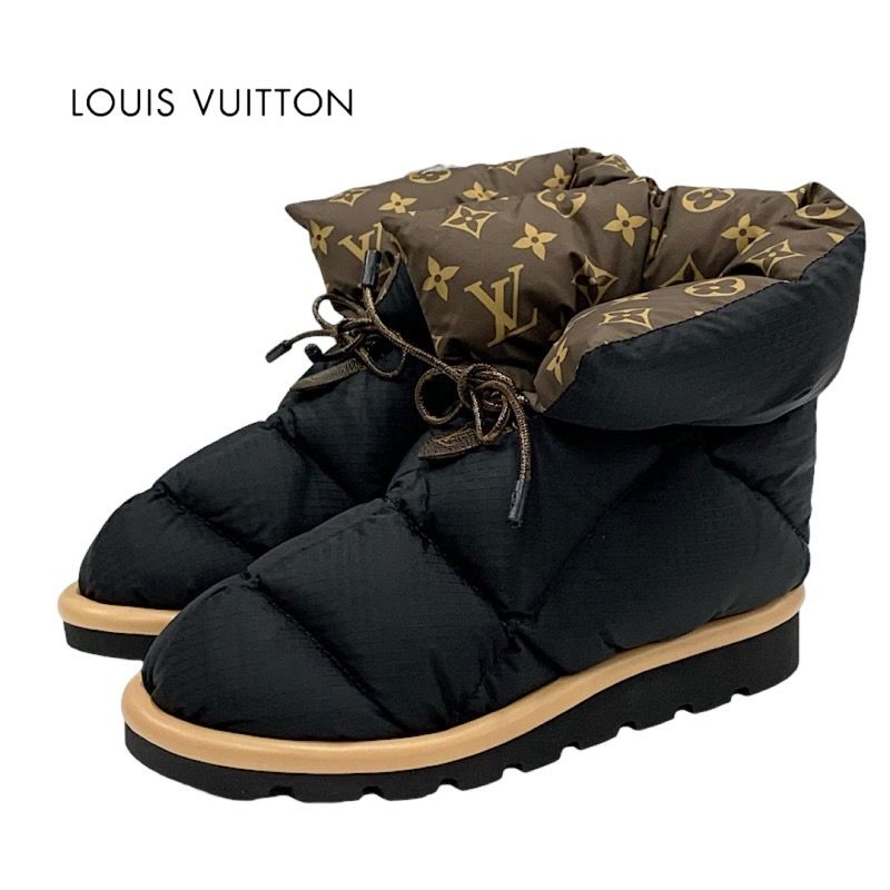 美品目立つ傷や汚れなどLOUIS VUITTON ルイヴィトン ショートブーツ 靴 茶色 - ブーツ