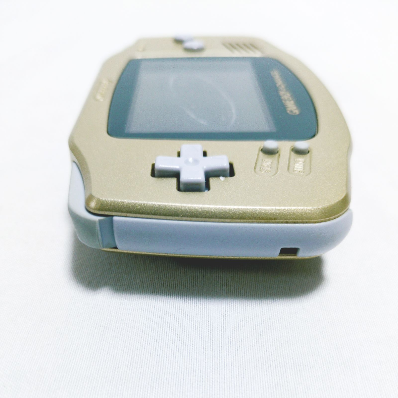 ?GBA ゴールド☆ジャンク品⚠液晶ビネガーシンドローム・通電確認済み 