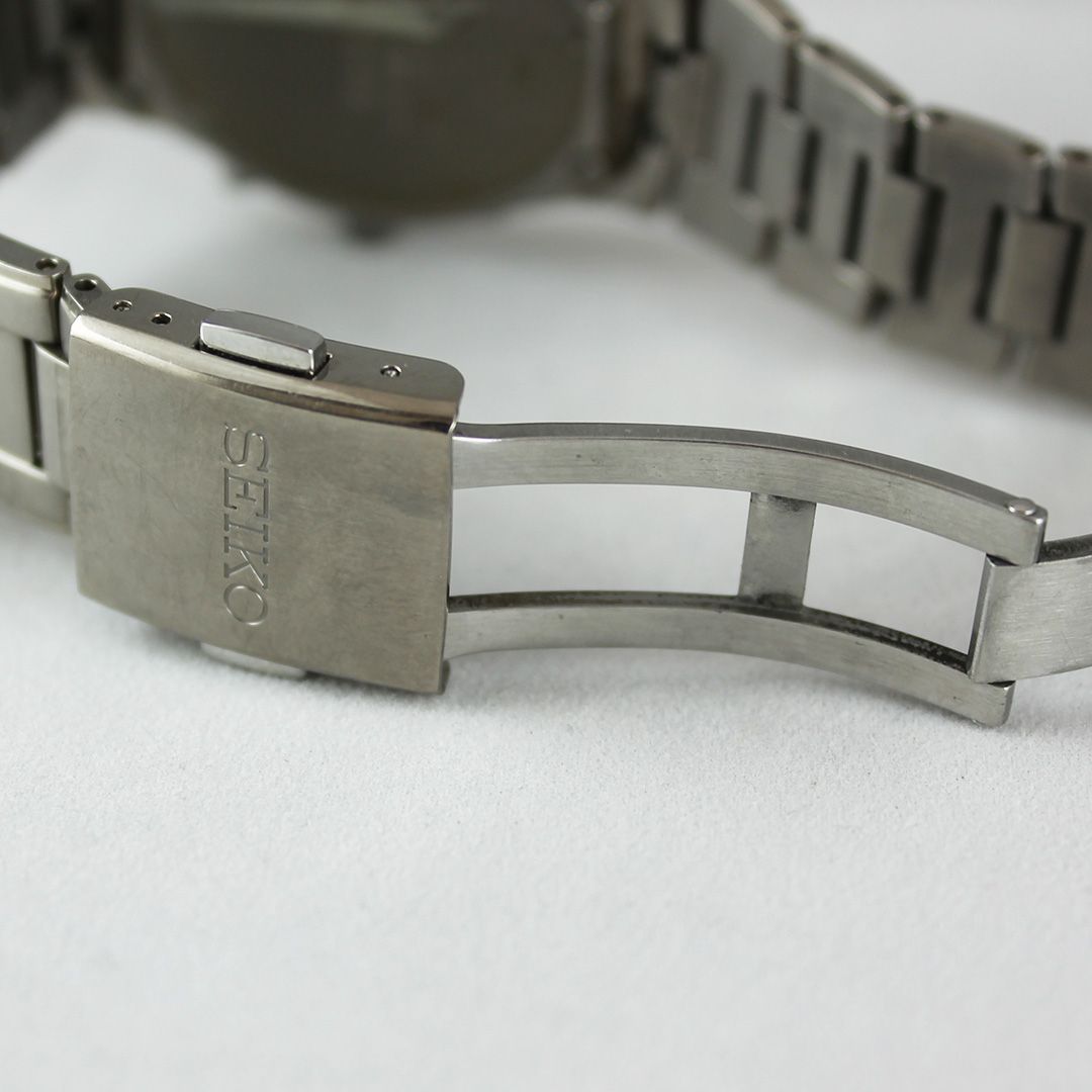 中古 】SEIKO セイコー SBTM193 ソーラー 電波 腕時計 メンズ チタン製