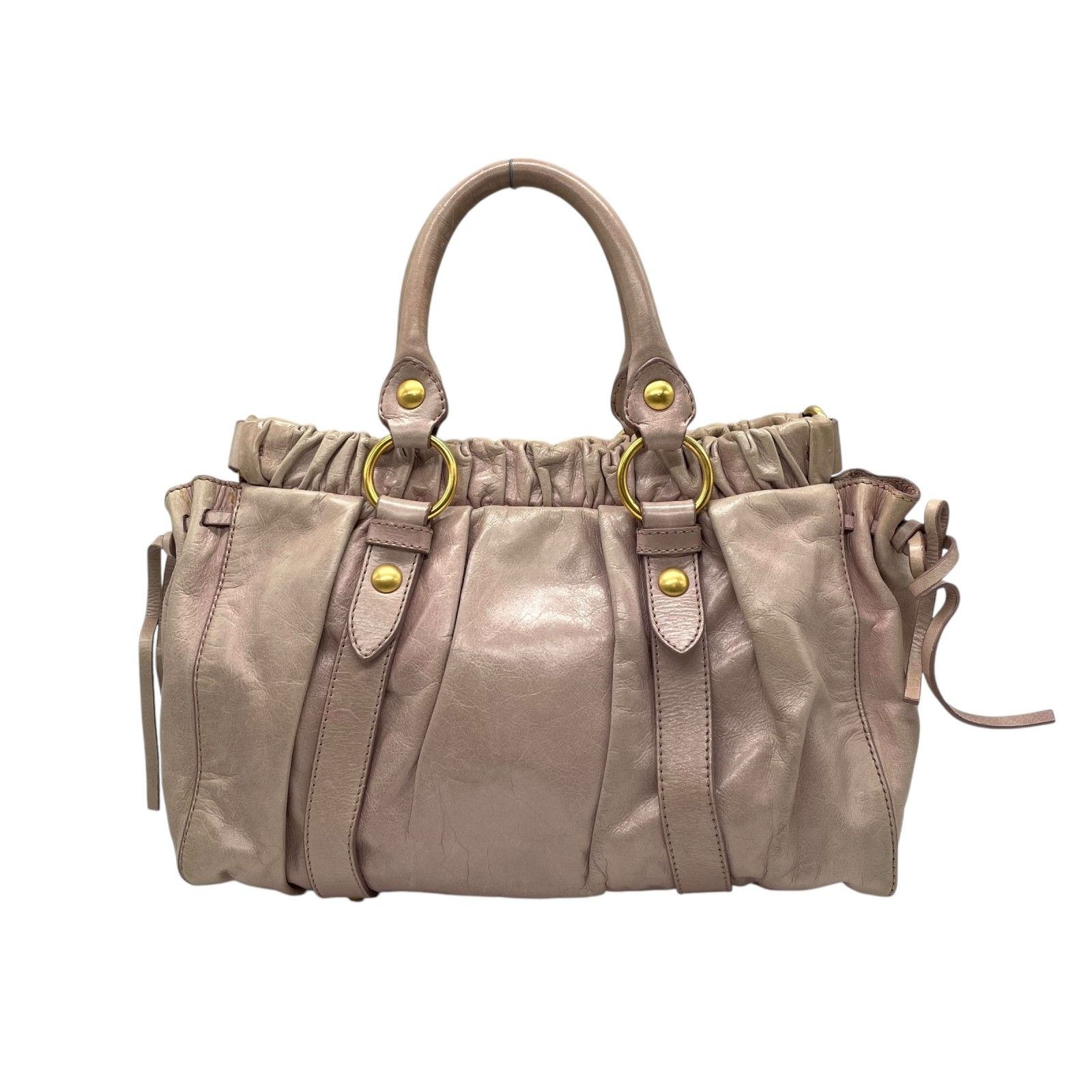 美品 miumiu ミュウミュウ 2WAY ハンドバッグ ヴィッテロルクス