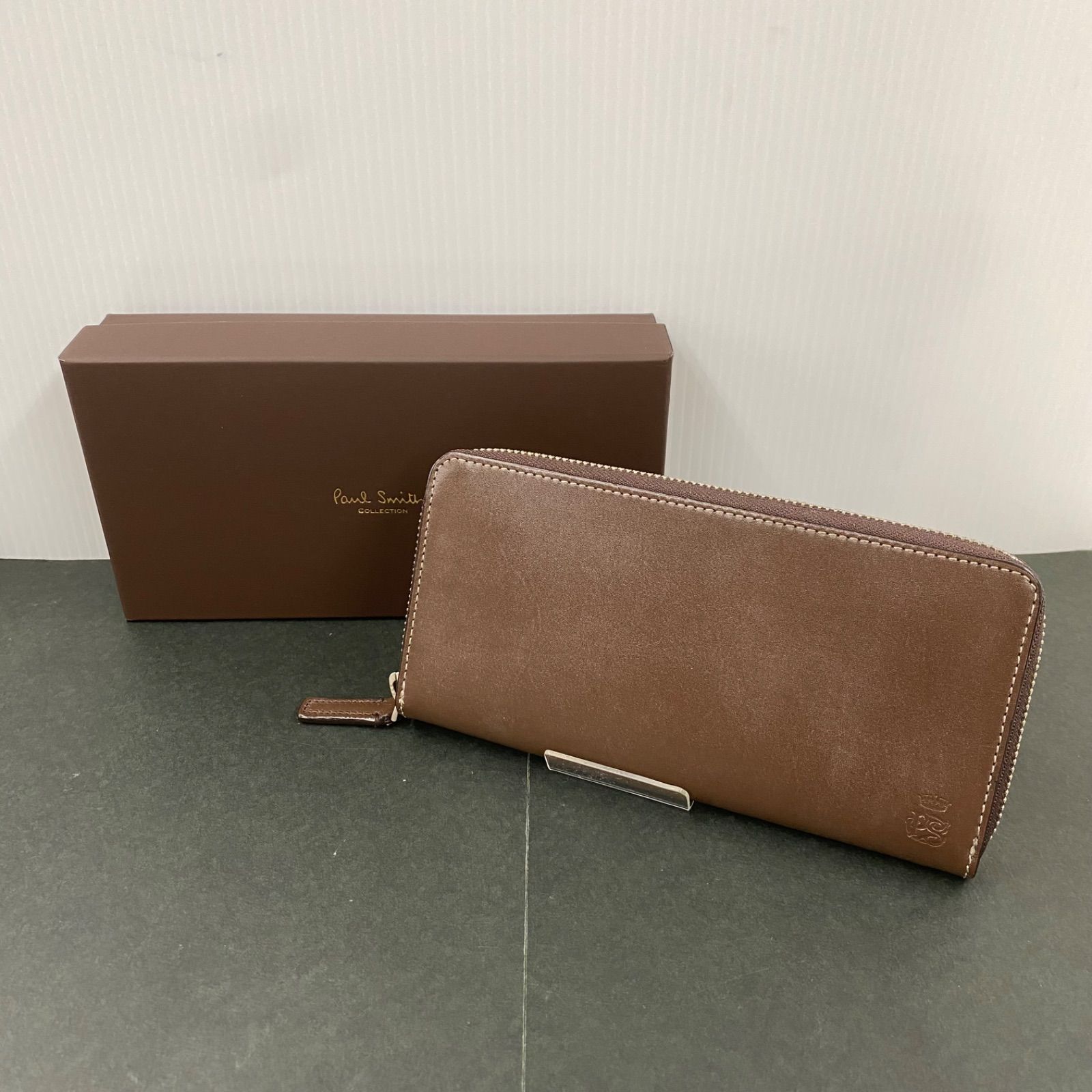 76.PaulSmith PCワックス ラウンドファスナー長財布 J166N【併売品 