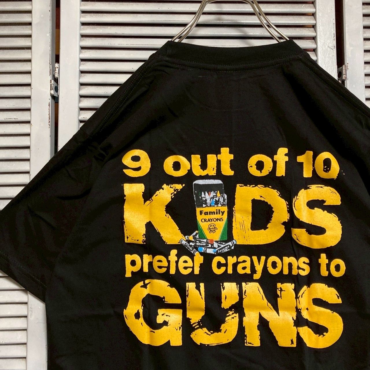 パールジャム pearl jam クレヨン KIDS GUNS 子供 黒 バンド T