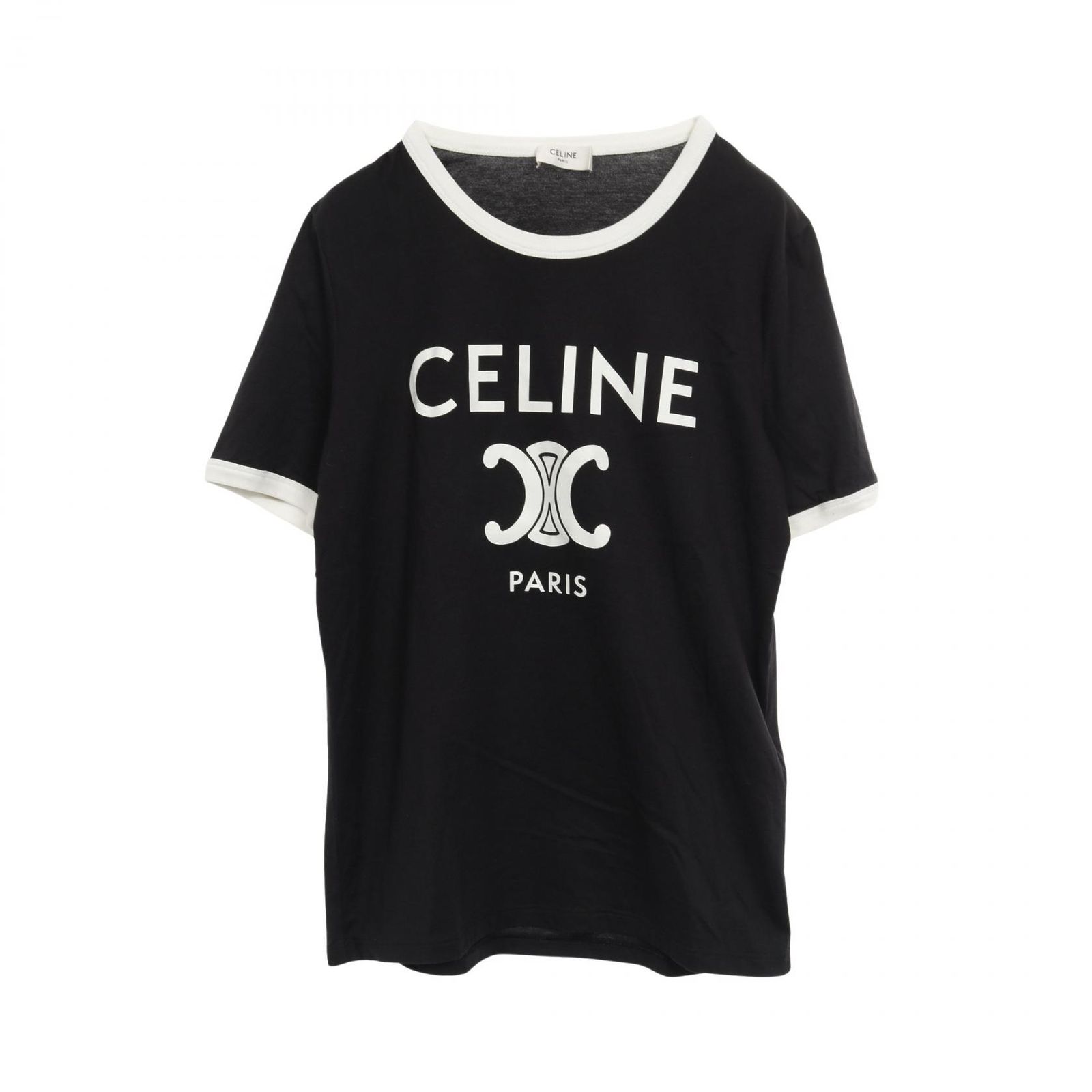 「数量限定 在庫処分セール」 セリーヌ CELINE カットソー トリオンフ プリント クラシック トップス