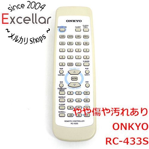 bn:14] ONKYO オーディオリモコン RC-433S - 家電・PCパーツの