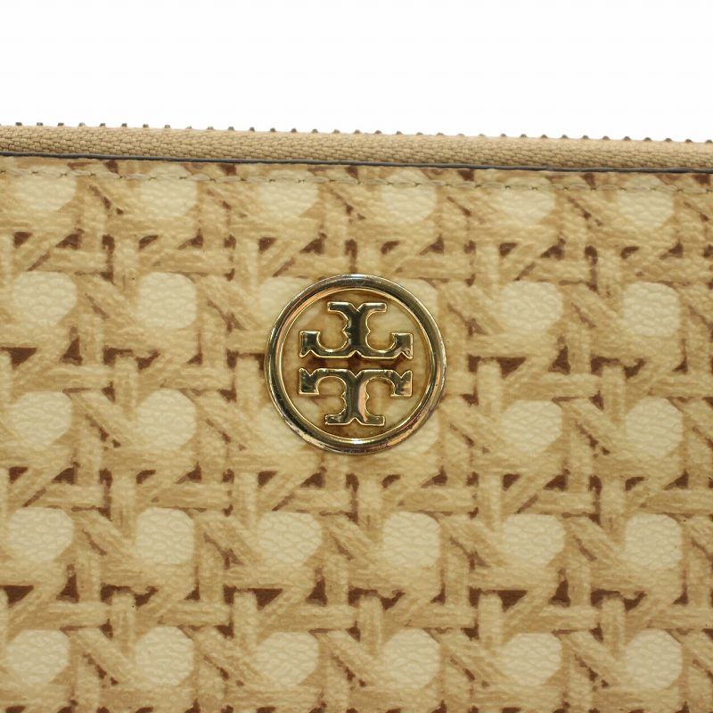 トリーバーチ TORY BURCH 長財布 PVC レザー ラウンドファスナー