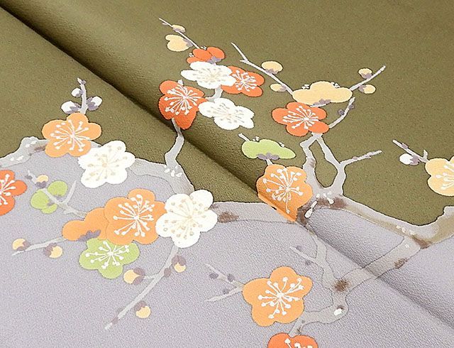 単衣 訪問着 新品 仕立て上がり 正絹 単衣 染色作家 二代目