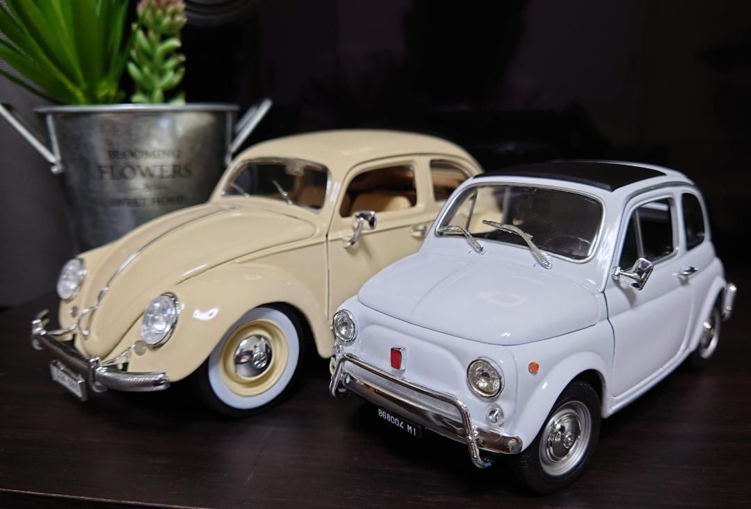1/18フォルクスワーゲンビートル ベージュ VW BEETLE 1955 ダイ
