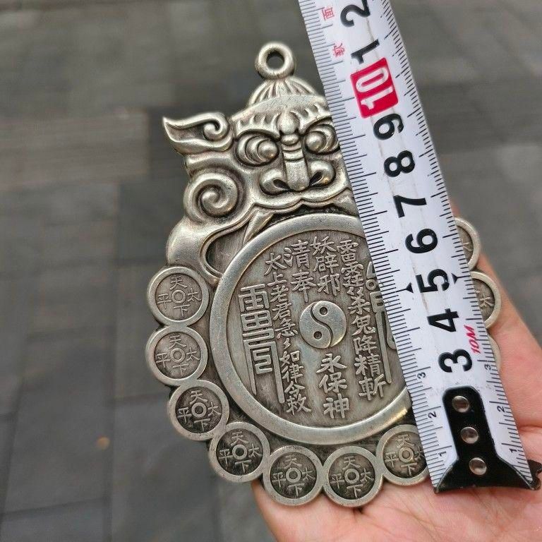 銅器 十帝銅鏡 神獣八卦トークン 鎮宅 辟邪 開運 風水 招財 置物 五