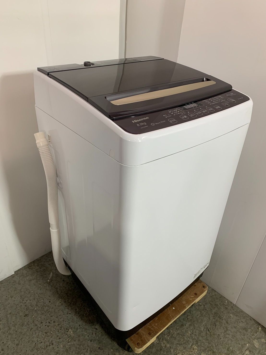 未使用品・展示品】ハイセンス 洗濯機 8.0kg HW-DG80BK1(W) novoclinic ...