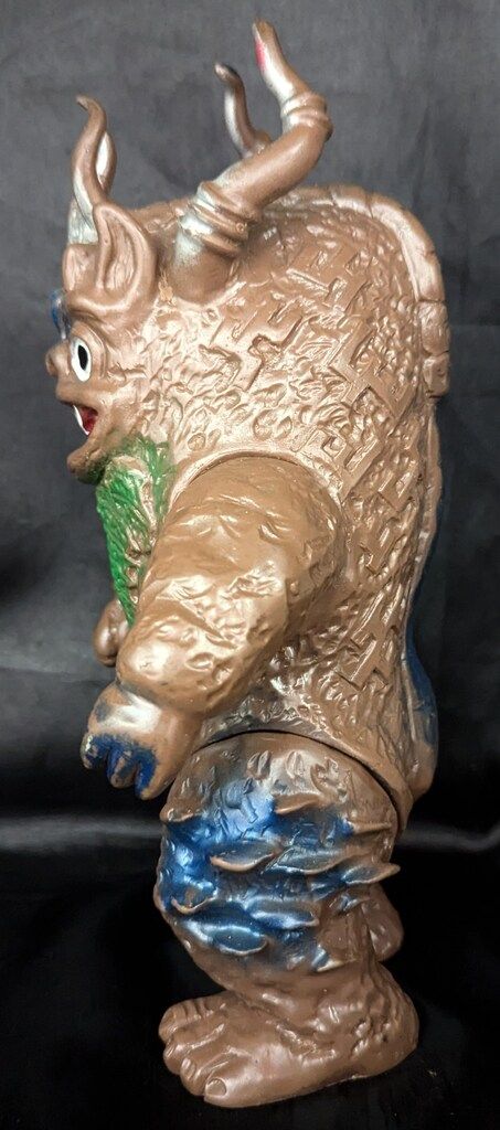 ブルマァク ブルマァクST VINソフビ ミクラス 茶成型 青 赤 緑塗装