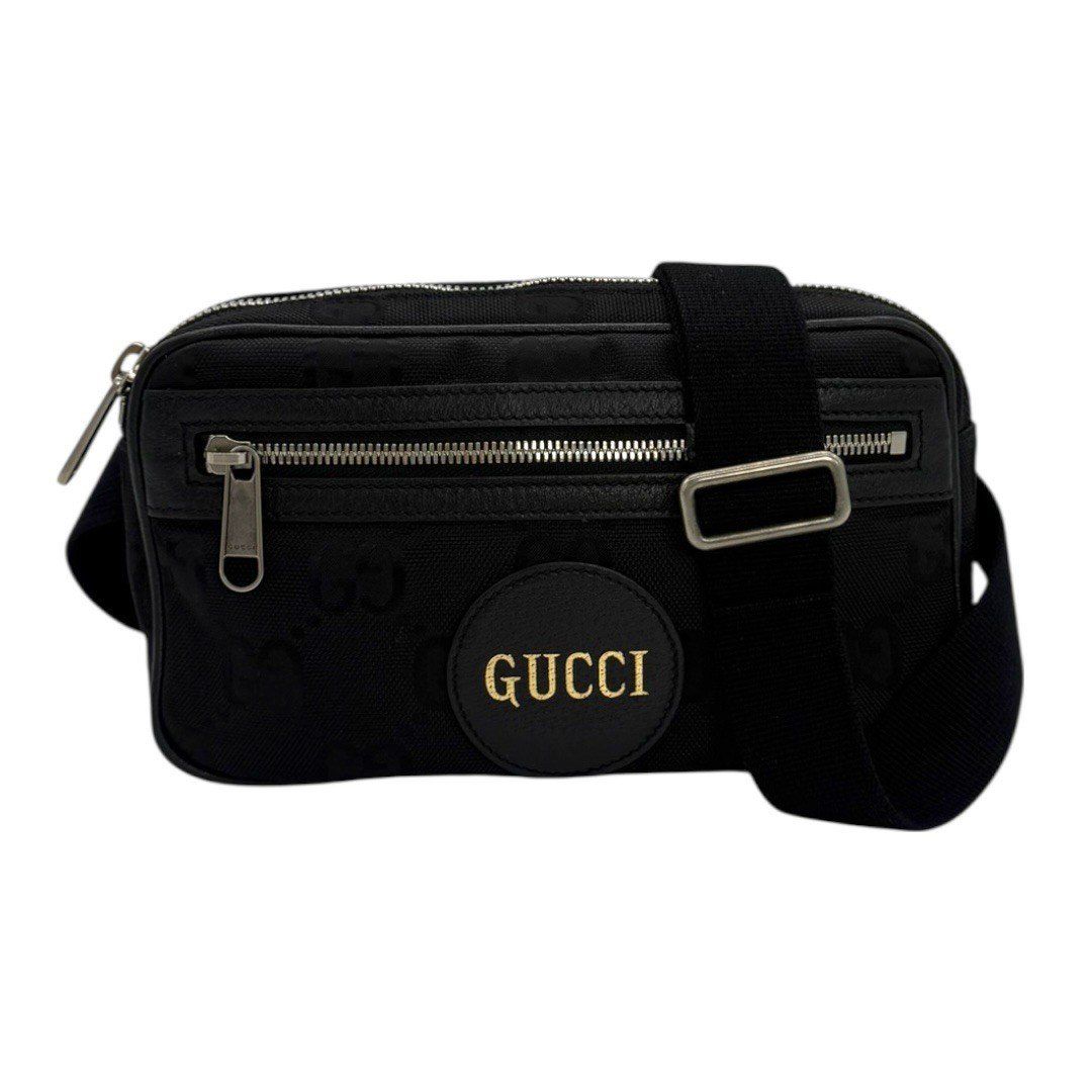 グッチ オブザグリッドバッグ キャンパス×レザー ベルトバッグ 631341 ブラック gucci