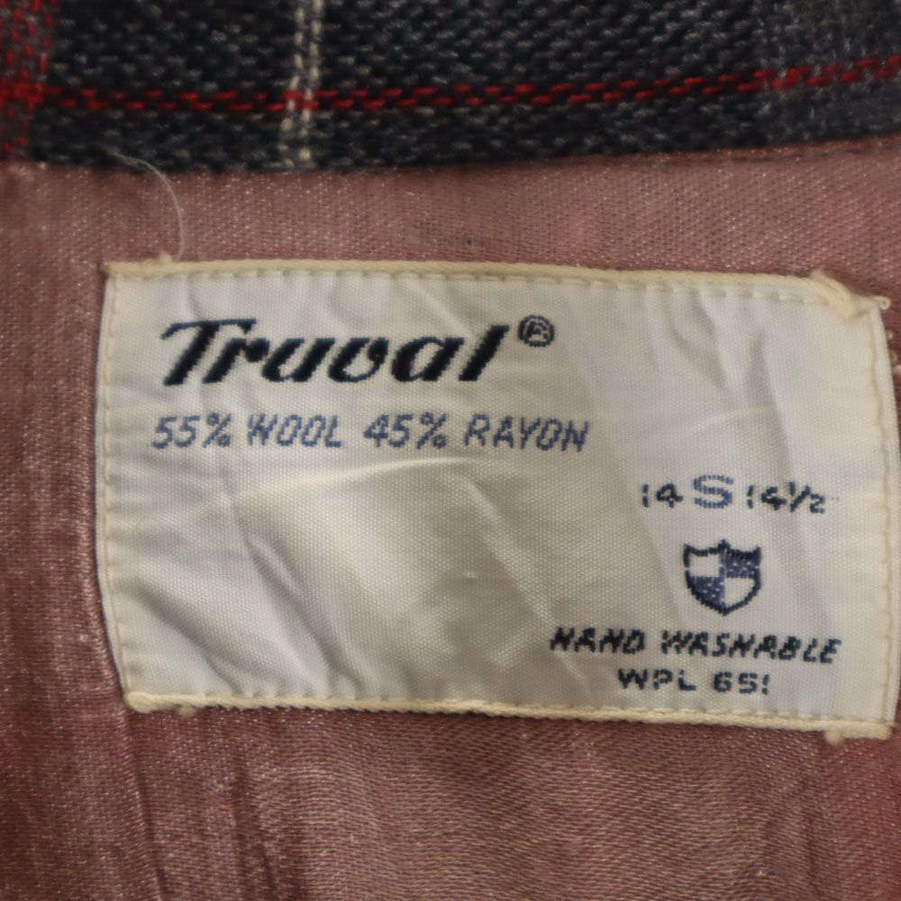 60s Truval オープンカラーシャツ Truval 50s 60s 開襟 オープンカラー ヴィンテージ ボックス
