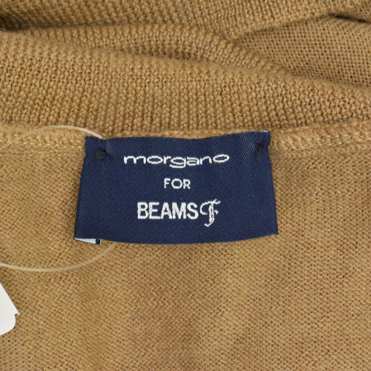 BEAMSF×MORGANO】21-15-0090 21ゲージ タートルネック長袖ニット 