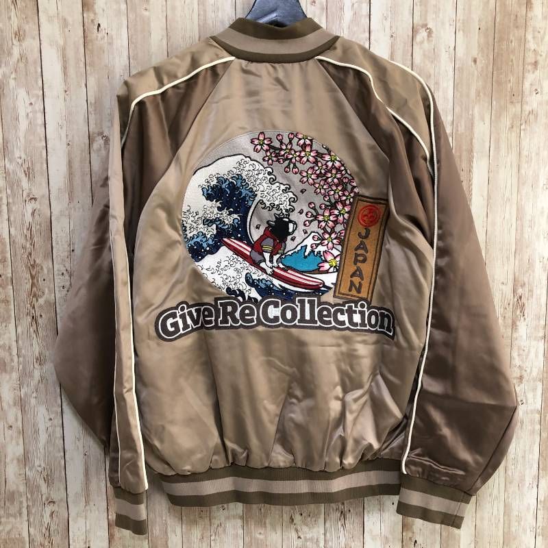 コ Give Re-Collection ギブリコレクション GRC 3rdアニバーサリースカジャン ベージュ M