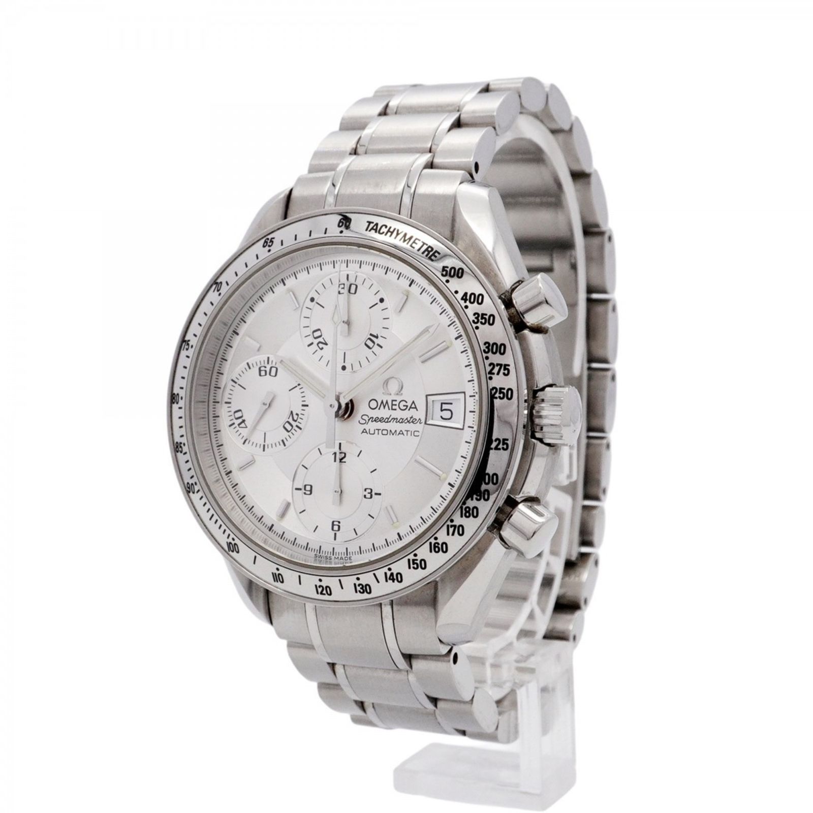 オメガ スピードマスター 3513.30.00 シルバー文字盤腕時計 メンズ