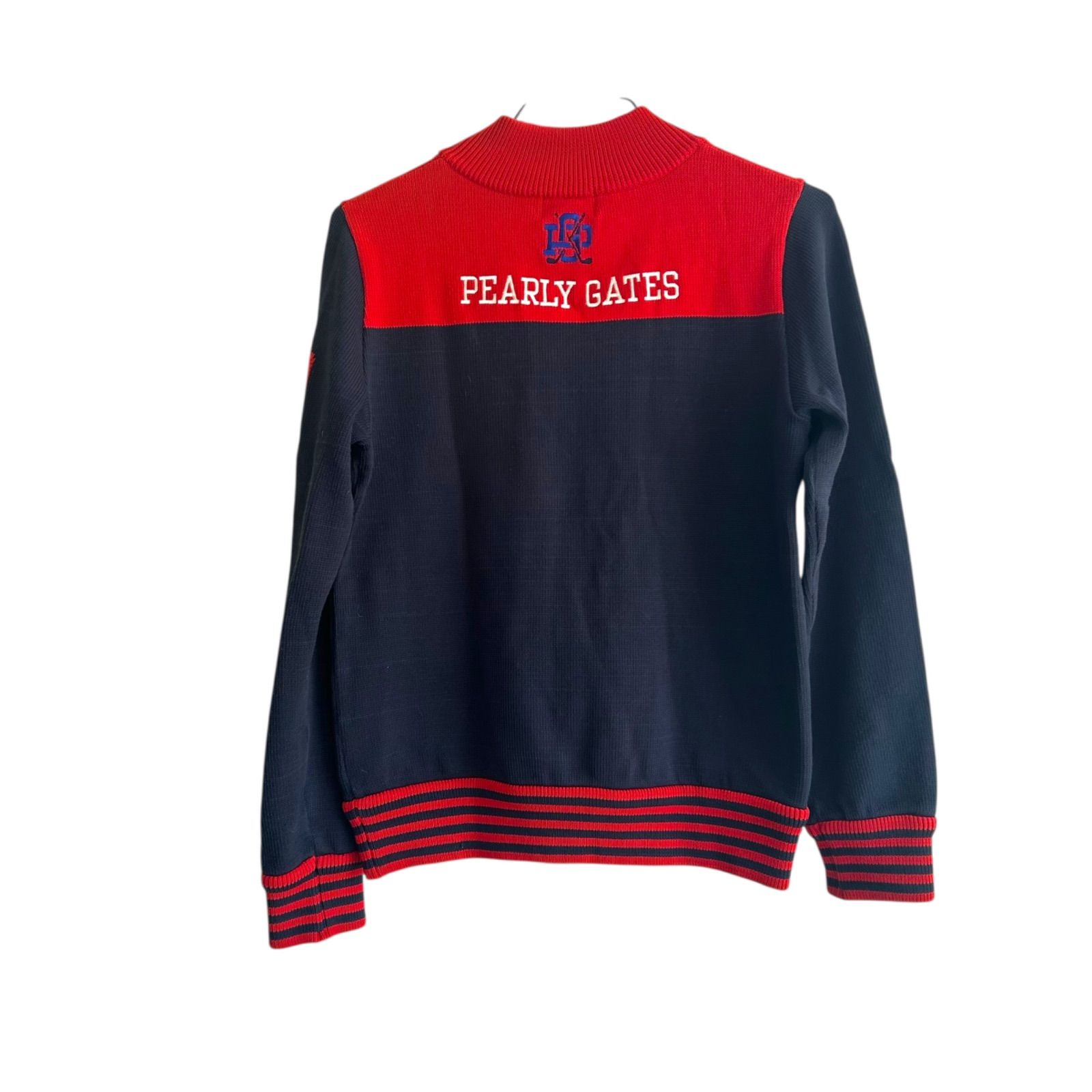 Z1486 PEARLY GATES パーリーゲイツ ニットジャケット ゴルフ ネイビー