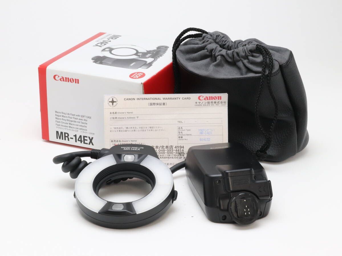 AB Canon キヤノン ストロボ マクロリングライト MR-14EX 初期不良返品可 55-152