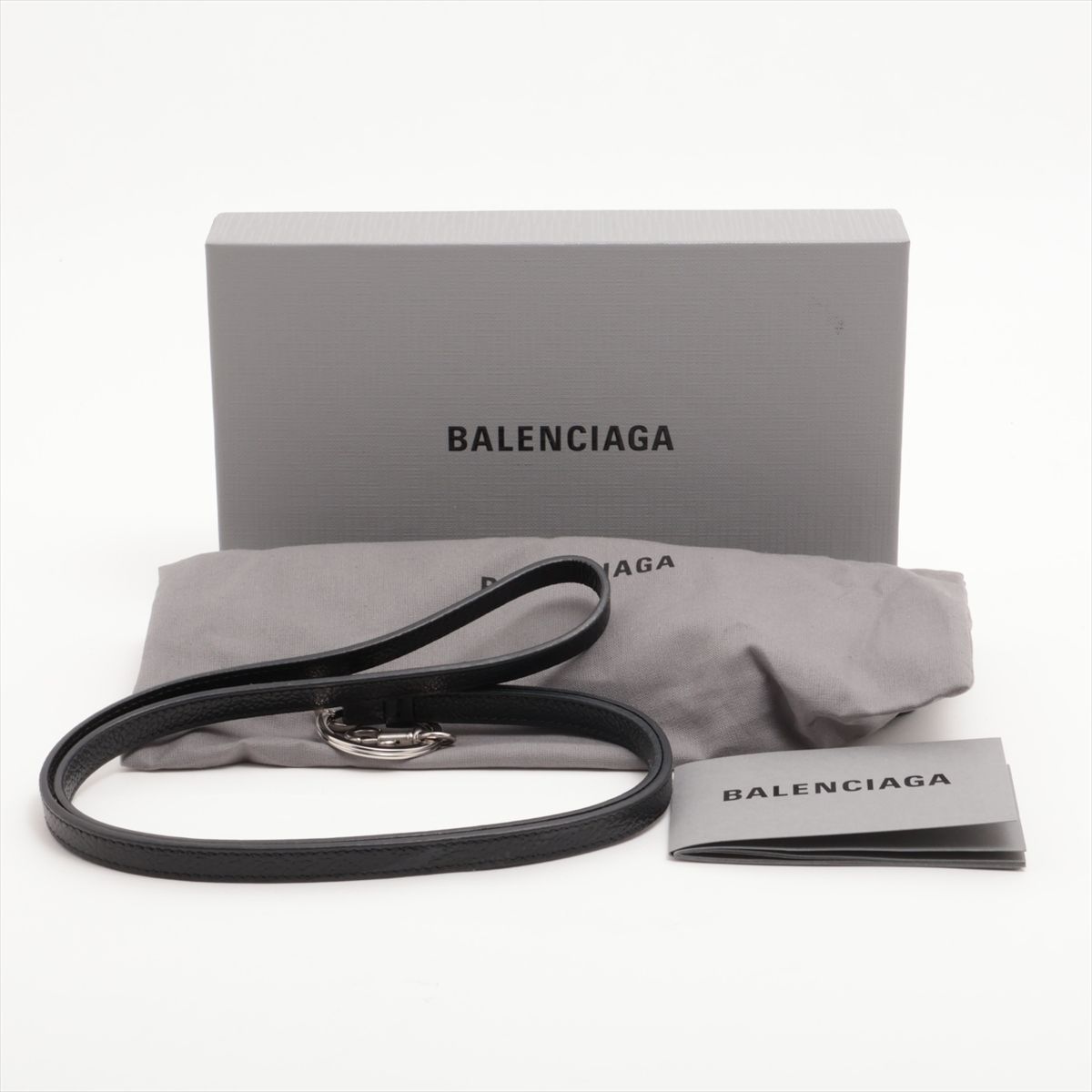 バレンシアガ] カードケース メンズ ネックストラップ付 CASH