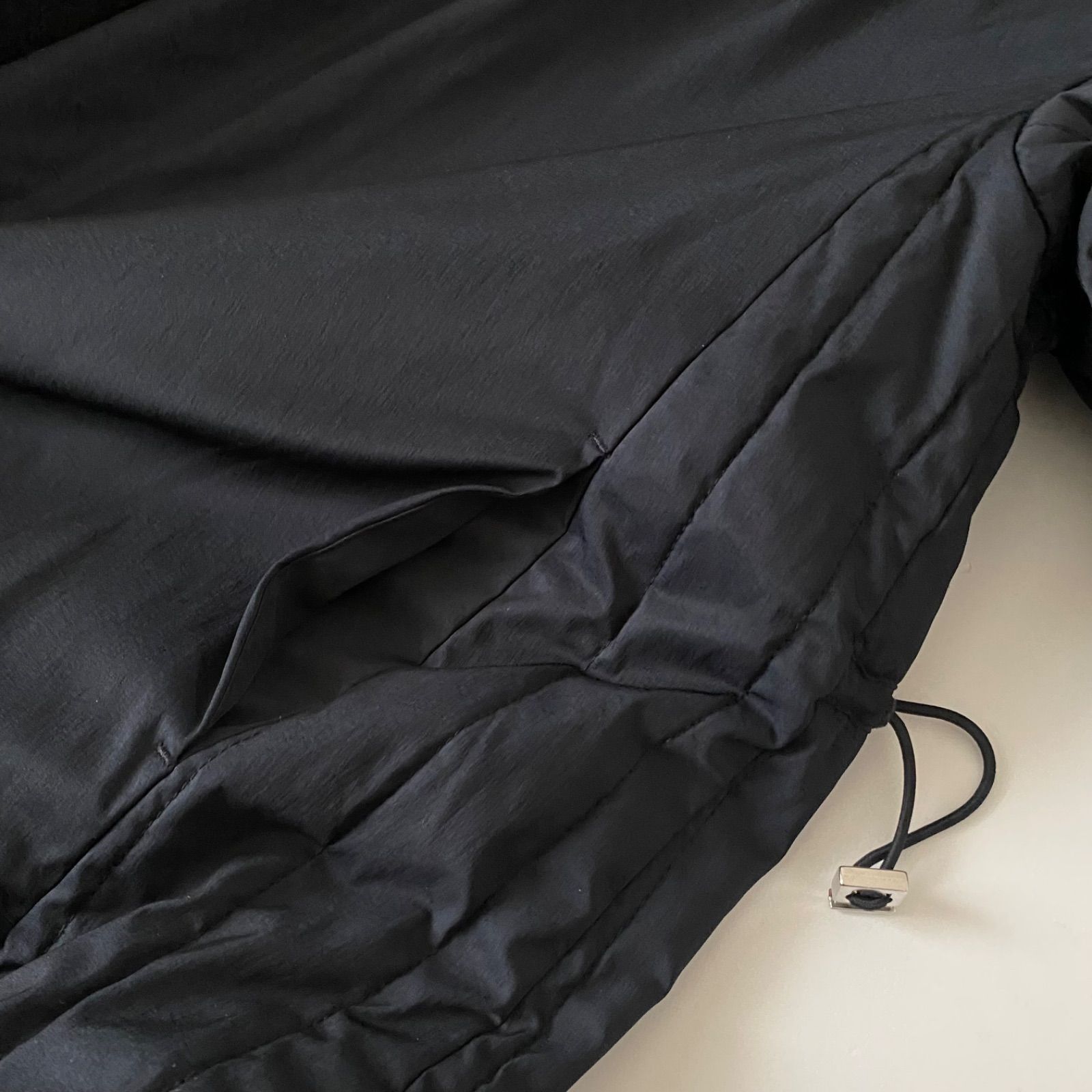 ELENDEEK エレンディーク リバーシブル 中綿 ロングコート ブラック WWW_MORNINGWALKER_COM